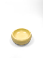 Gelber Keramik-Katzennapf in moderner Bubble-Form – stilvolles Design von Tuvy