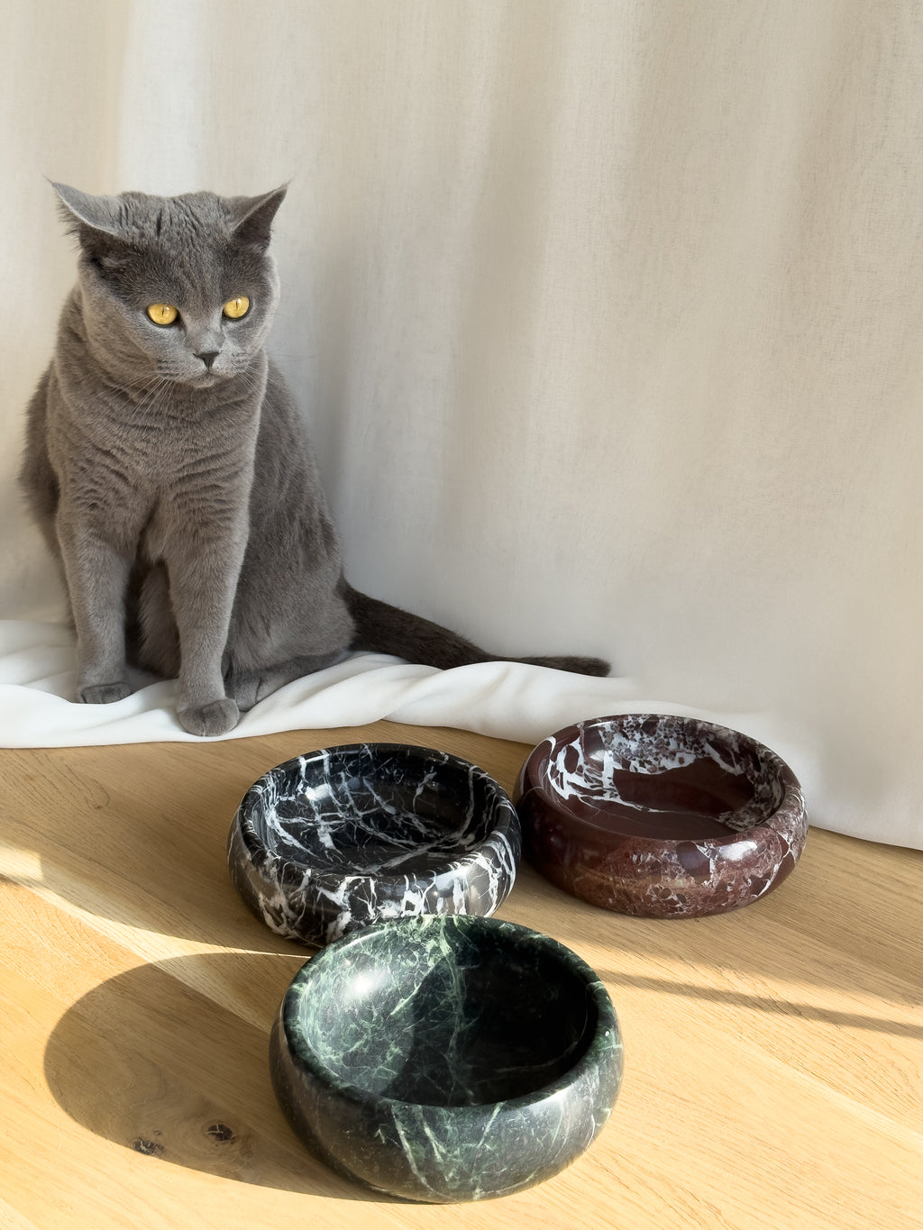 Katzennapf aus Naturstein