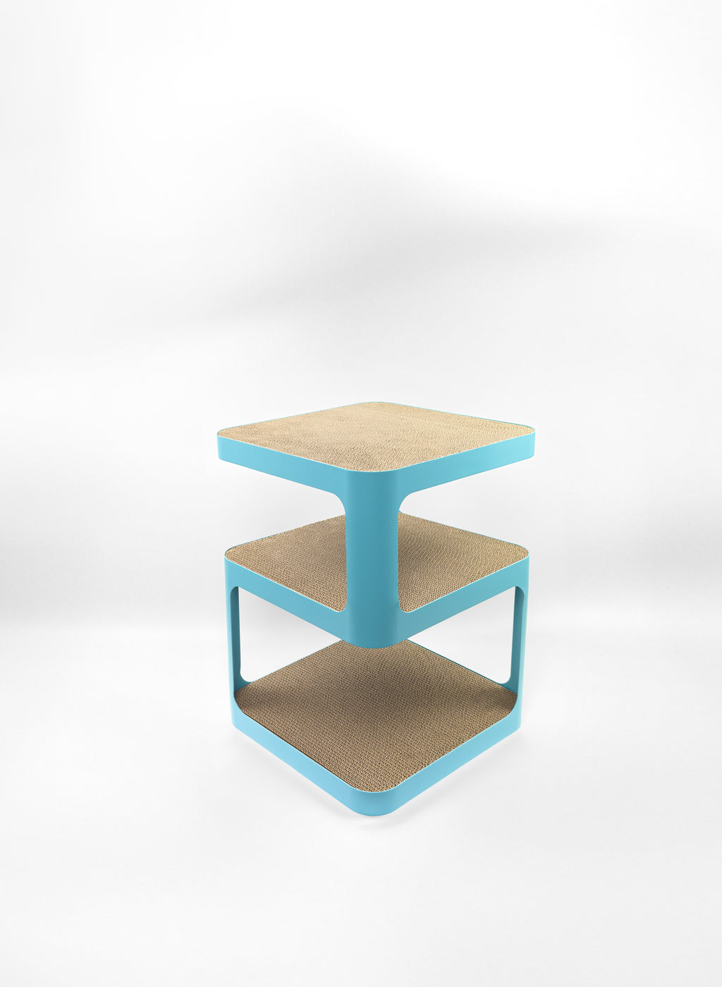 Design-Beistelltisch mit Kratzoption | lagoon blue