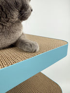 Design-Beistelltisch mit Kratzoption | lagoon blue